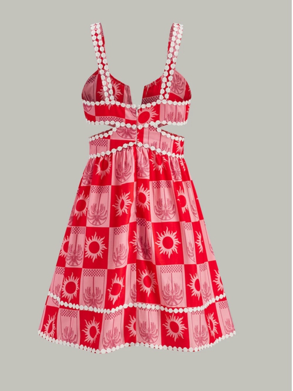 Commense Cut-Out Detail Print Dress Size Large NWT - Picture 6 of 7